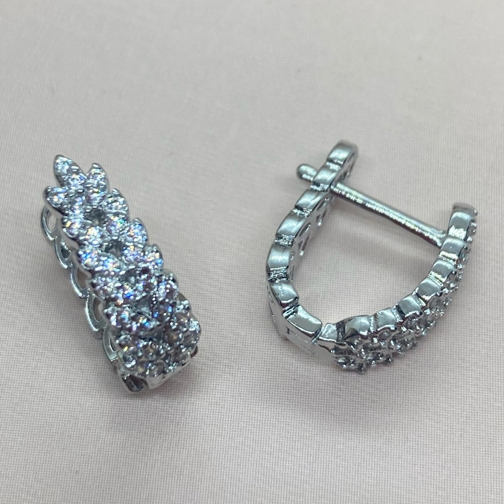 Sterling Silver Wheat Earrings - Picture 2 of 3